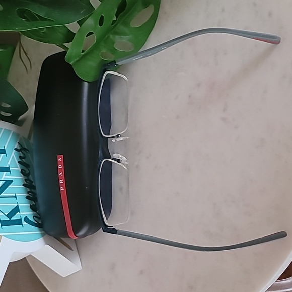 Prada eyeglasses frame with case. Used in excellent condition. - Picture 4 of 6